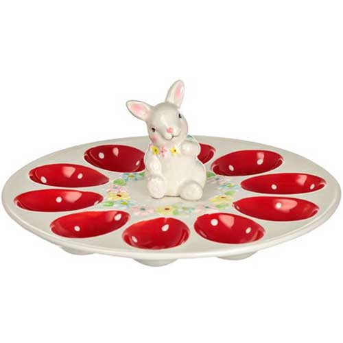 Farfurie din ceramică pentru ouă